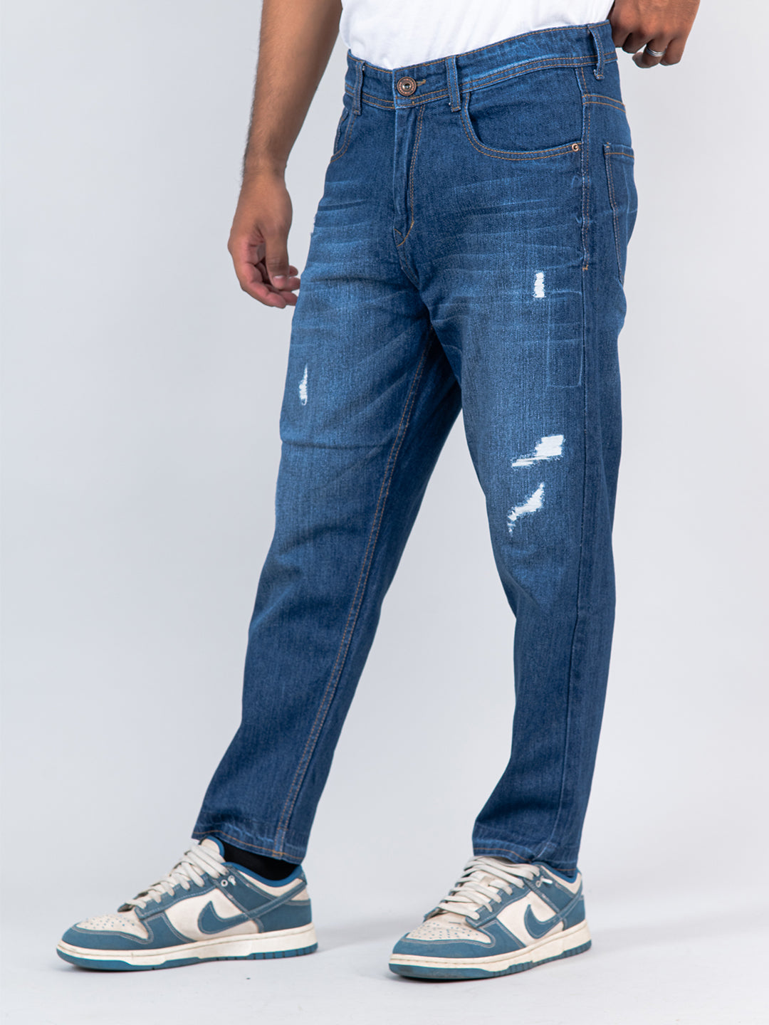 Trousers/trousers Men/Jeans/Denim Men/Men// Loose Jeans/Black Pants/Guy Pants  Ankle-Length Jeans Men Black Korean Version Trendy Slim-fit Skinny Pants Men  | Shopee Singapore